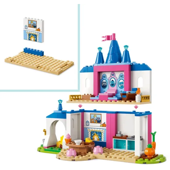 LEGO Disney 43283 Popelčin zámek se zvířátky