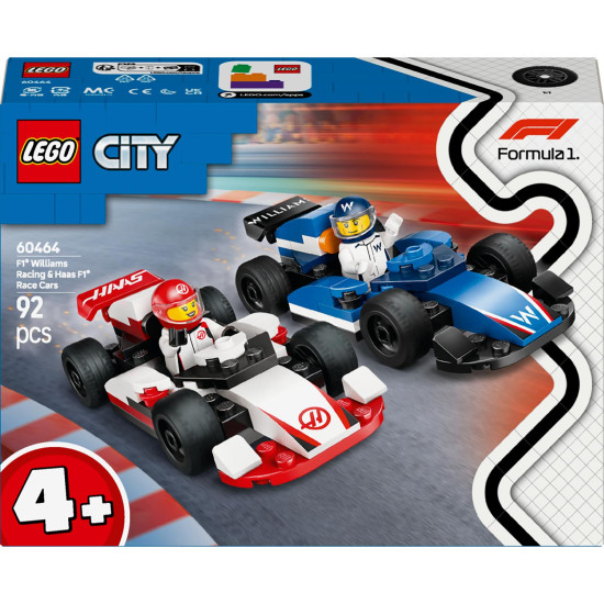 LEGO City Závodní vozy F1® Williams Racing a Haas F1®