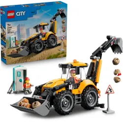 LEGO CITY 60480 Žlutý nakladač s rýpadlem