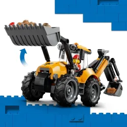 LEGO CITY 60480 Žlutý nakladač s rýpadlem