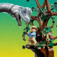 LEGO Jurassic World Objevení brachiosaura: Polohovatelný brachiosaurus, Jeep a minifigurky ze světa Jurského parku.