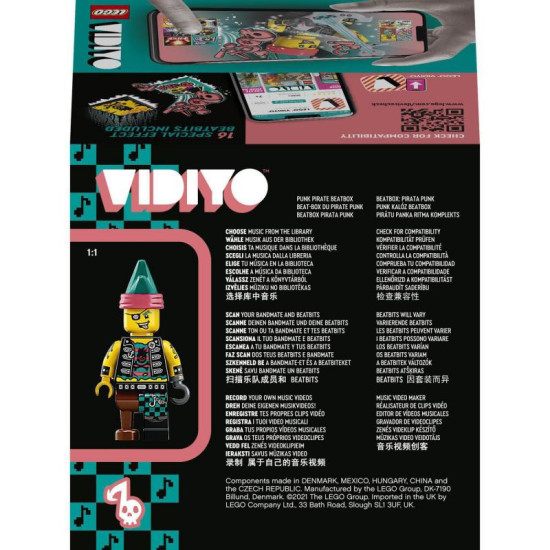 Vytvářejte hudební zážitky s LEGO VIDIYO Punk Pirate BeatBox. Přenosná zábava na cesty.