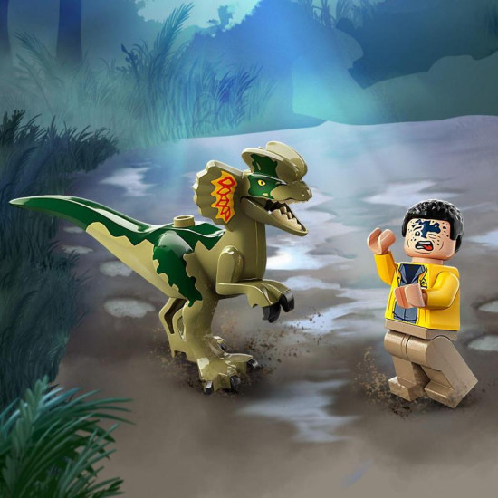 LEGO Jurassic World Útok dilophosaura je perfektní dárek pro milovníky dinosaurů.