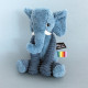 Modrá plyšová hračka slon Déglingos