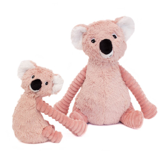 Růžová plyšová hračka koala maminka a miminko Déglingos