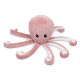 Růžová plyšová hračka Chobotnice Maminka a miminko Déglingos