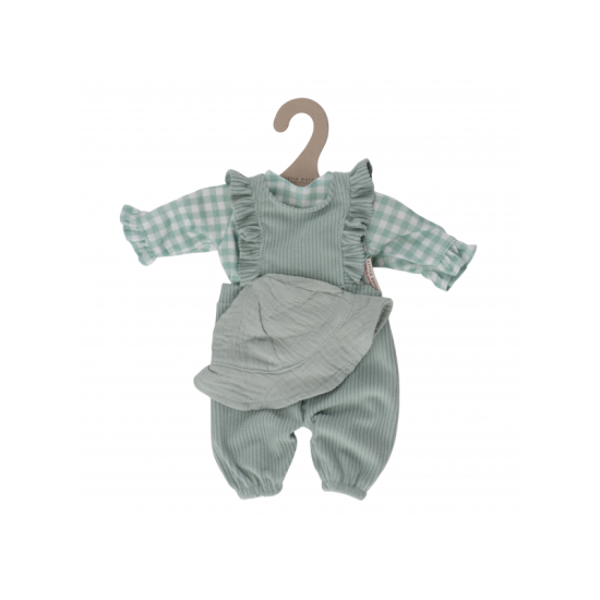 Oblečení pro panenku Baby Green Check od Little Dutch 