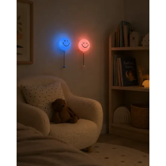 Dětské noční světlo MOB Bubbly Light Smiley World modrá