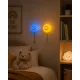 Dětské noční světlo MOB Bubbly Light Smiley World modrá