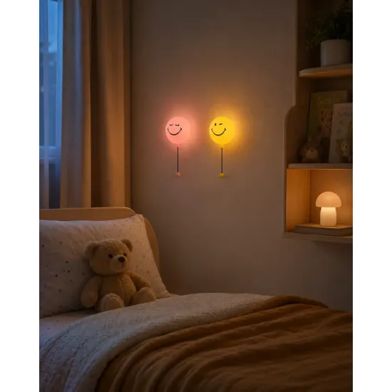 Dětské noční světlo MOB Bubbly Light Smiley World modrá