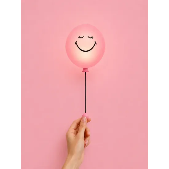 Dětské noční světlo MOB Bubbly Light Smiley World růžová