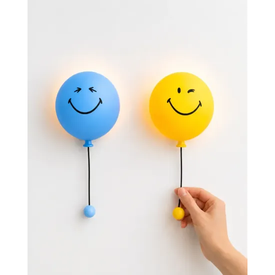 Dětské noční světlo MOB Bubbly Light Smiley World žlutá