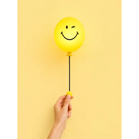 Dětské noční světlo MOB Bubbly Light Smiley World žlutá