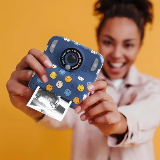Dětský fotoaparát MOB Pixismiley Printing Camera modrá Dětský fotoaparát MOB Pixismiley Printing Camera modrá