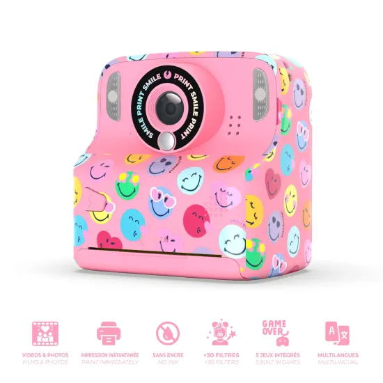Dětský fotoaparát MOB Pixismiley Printing Camera růžová