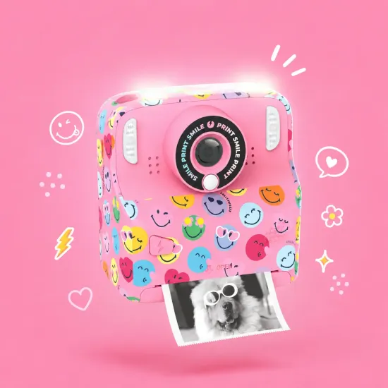Dětský fotoaparát MOB Pixismiley Printing Camera růžová