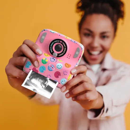 Dětský fotoaparát MOB Pixismiley Printing Camera růžová