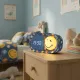 Dětský budík a noční světlo MOB Dreamy Clock Smiley modrá