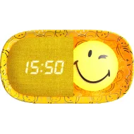 Dětský budík a noční světlo Dreamy Clock Smiley Žlutá