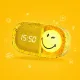 Dětský budík a noční světlo MOB Dreamy Clock Smiley žlutá