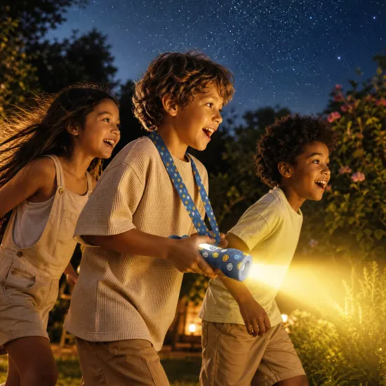 Dětská svítilna MOB Glowy Smiley Flashlight modrá