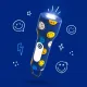 Dětská svítilna MOB Glowy Smiley Flashlight modrá
