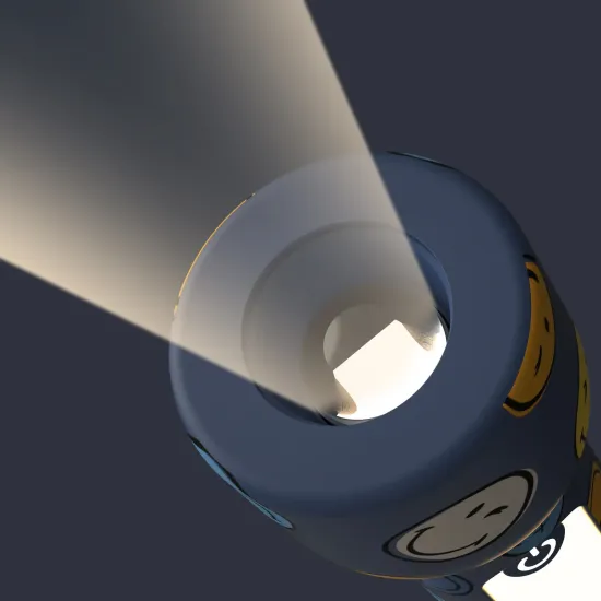 Dětská svítilna MOB Glowy Smiley Flashlight modrá