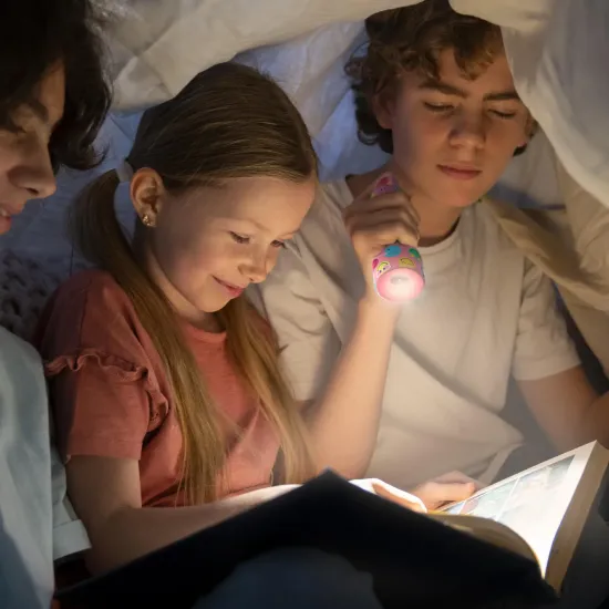 Dětská svítilna MOB Glowy Smiley Flashlight růžová