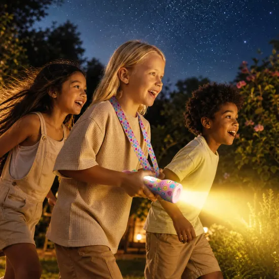 Dětská svítilna MOB Glowy Smiley Flashlight růžová