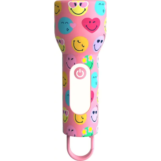 Dětská svítilna MOB Glowy Smiley Flashlight růžová