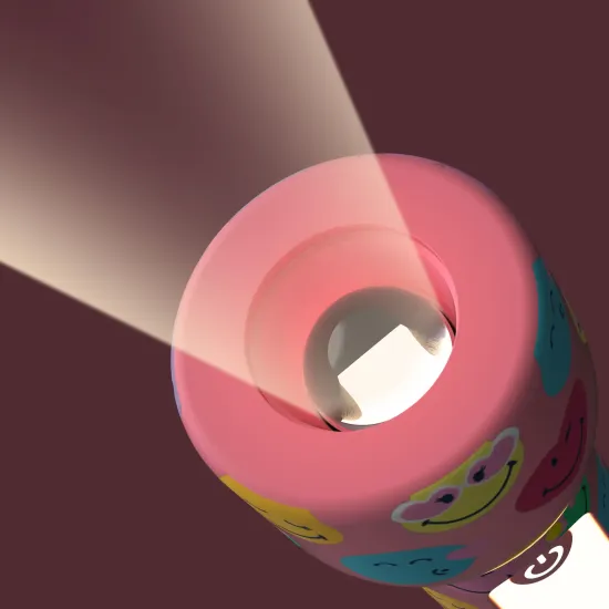 Dětská svítilna MOB Glowy Smiley Flashlight růžová