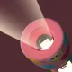 Dětská svítilna MOB Glowy Smiley Flashlight růžová
