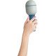 Modrý bezdrátový mikrofon pro malé pěvecké talenty.