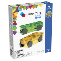 Magnetická stavebnice Cars 2 dílná Green/yellow