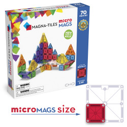 Magnetická stavebnice microMAGS Deluxe Set 70 dílů