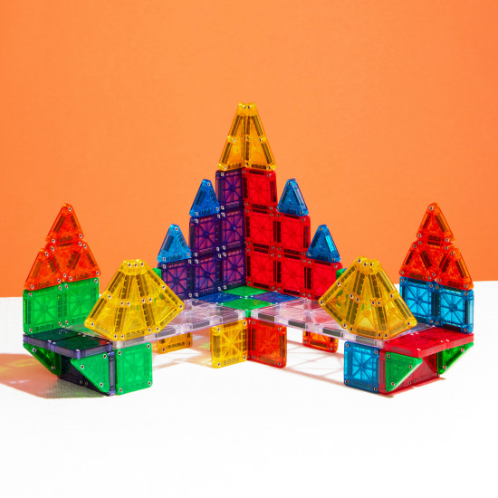 Obrovská magnetická stavebnice Magna-Tiles pro cestování.