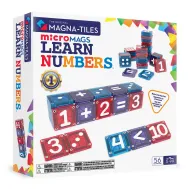Magnetická stavebnice microMAGS Learn Numbers 56 dílů