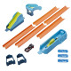 Hot Wheels® Track Builder set pro dlouhý skok s překlápěcí rampou a angličákem