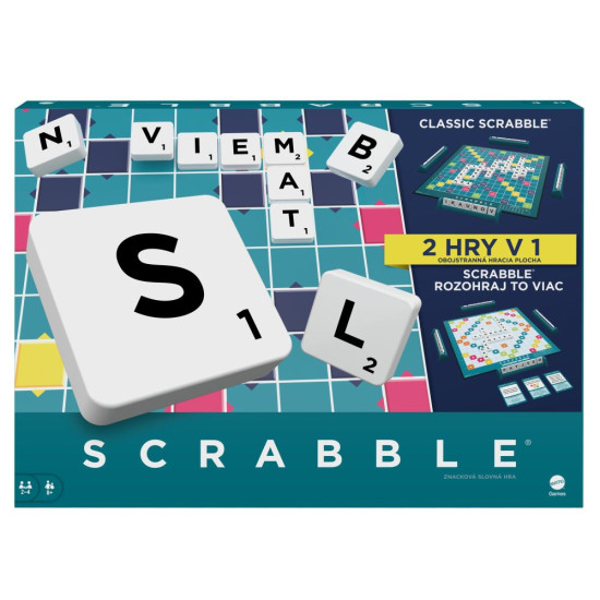 Scrabble SK: Česká verze oblíbené slovní hry pro celou rodinu.