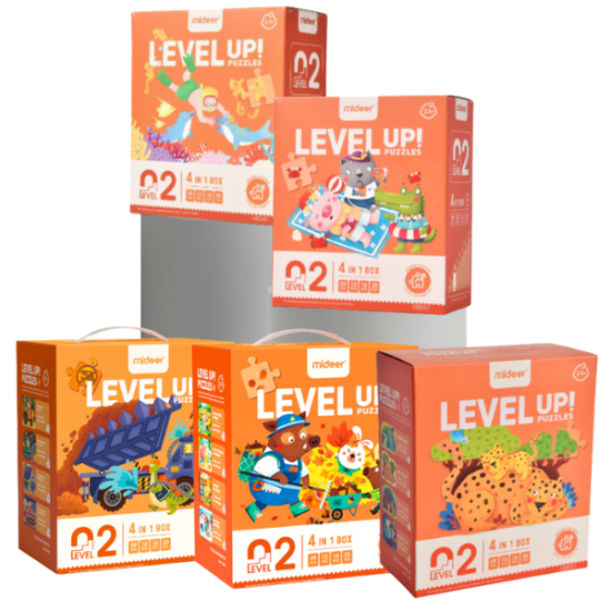 LEVEL UP! 02 - Dinosauři v akci - Puzzle 