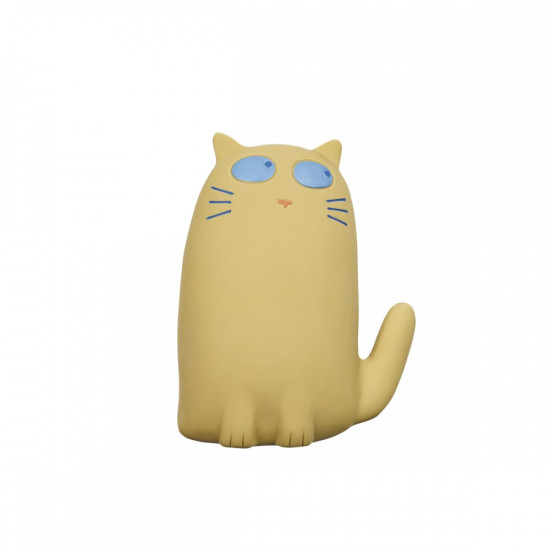 Dětská hračka a kousátko ve tvaru kočky od Petit Jour, se kterou bude koupání ještě zábavnější.