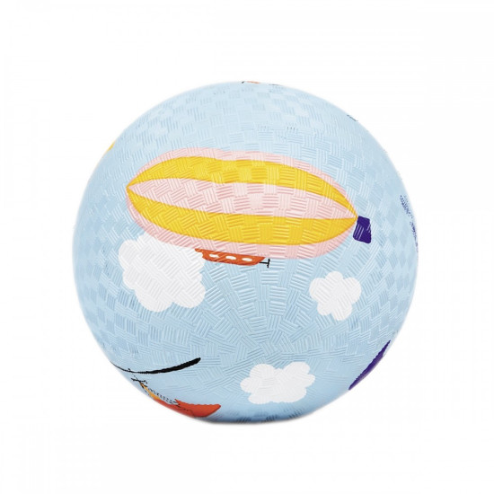 Modrý velký míč pro děti letadla 18 cm Petit Jour 