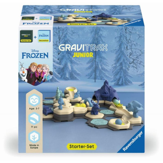 GraviTrax Junior Frozen – Startovací sada s postavami Frozen a mramorovými drahami