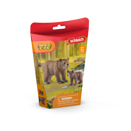 Schleich Medvědice Grizzly s mládětem