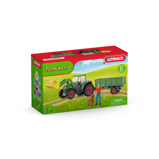 Schleich Traktor s přívěsem