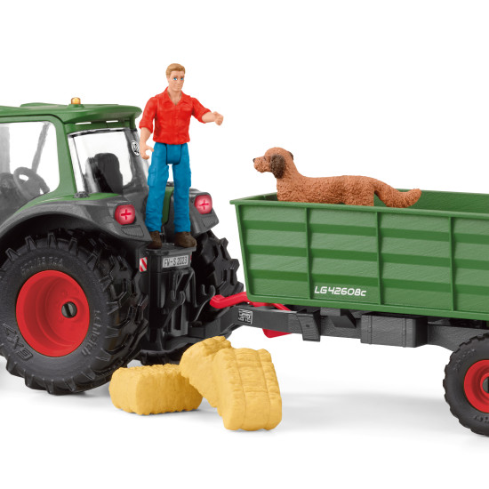 Schleich Traktor s přívěsem