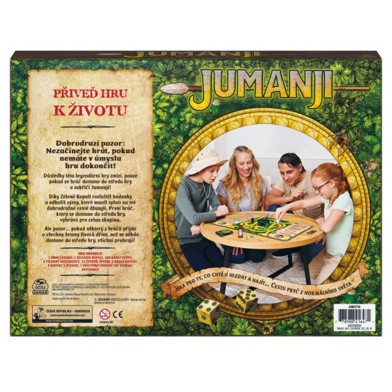 Hra Jumanji CZ pro 2-4 hráče: Záchrana před koncem světa a přežití v džungli!