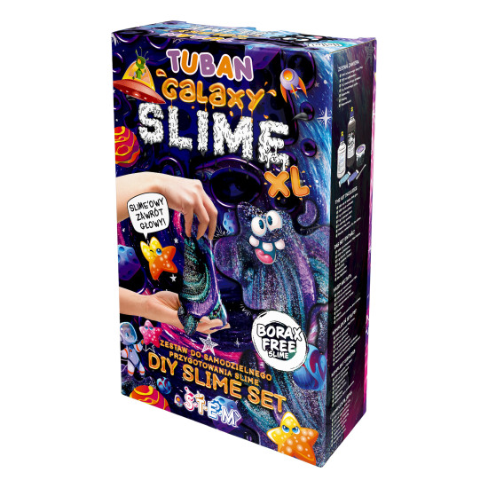 DIY Slime Sada na výrobu slizu Vesmír pro děti. XL sada. Vyrobte si svůj vlastní sliz.