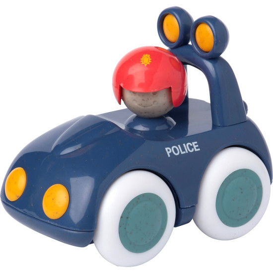 Tolo Policejní auto barevná a veselá hračka s pohyblivými koly