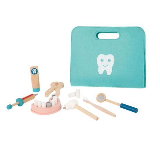 Dětský zubařský kufřík s vybavením 18 ks od Tooky Toy